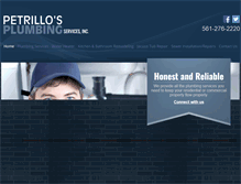 Tablet Screenshot of petrillosplumbing.com